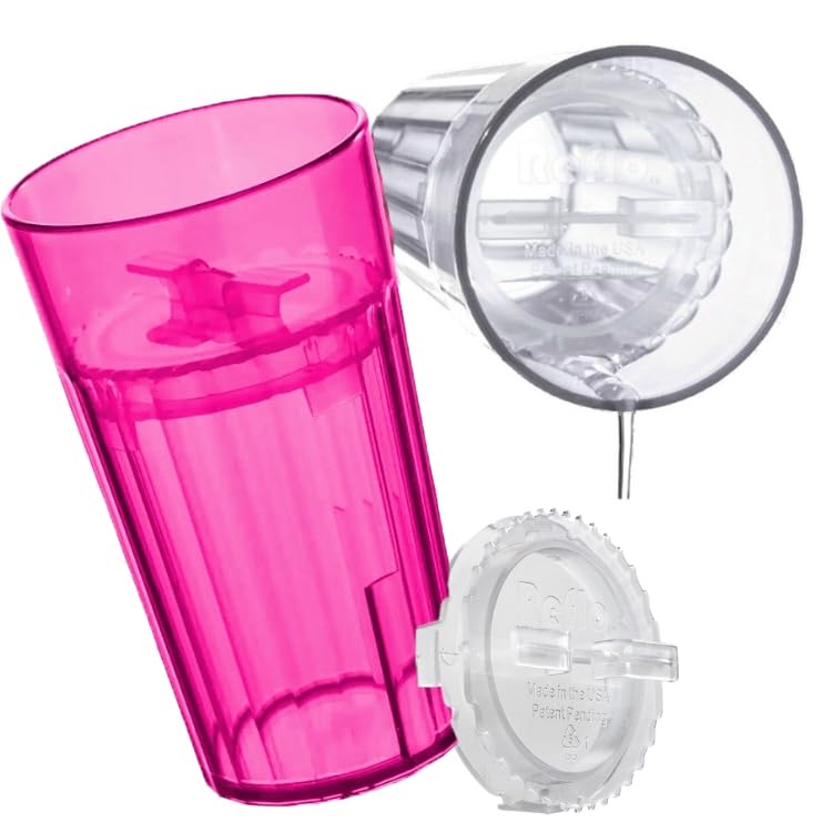 Reflo Smart Cup Bundle (Red & Clear 4-Pack) Baby-Led Weaning Transition Cup for Toddlers, Montessori Training, Slow-Spill Open Design, 360 Rim Flow-Control, BPA-Free, E-Guide via QR Code - Image 2